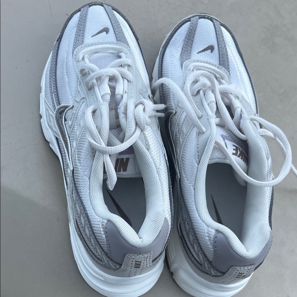 Nike White and Gray Athletic Shoes